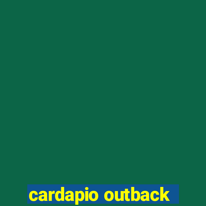 cardapio outback